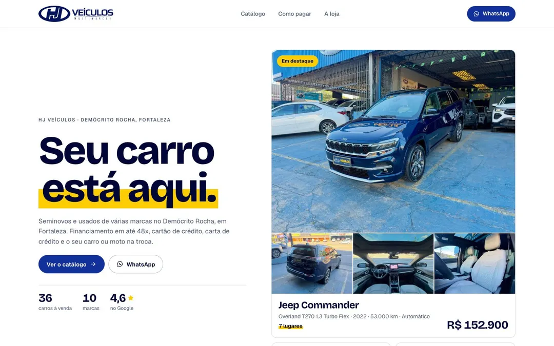 Prévia do layout Catálogo